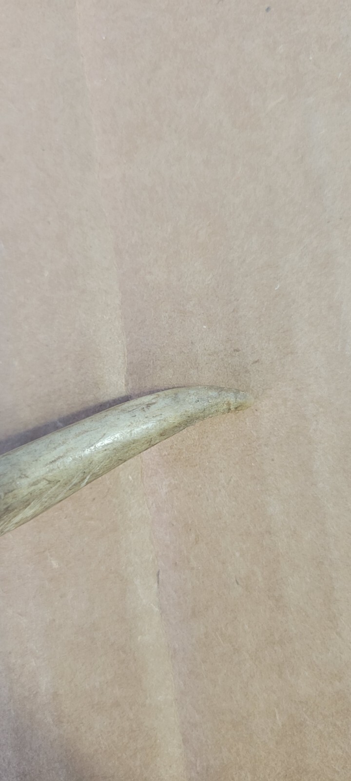 Native American Stone Blade w/Deer Antler Handle Jasper Oregon Dbl. Edge Nice!