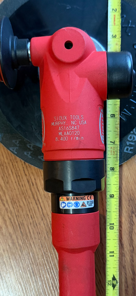 sioux tools Corded Handheld Disc Sander: 7" Dia, 8,400 RPM