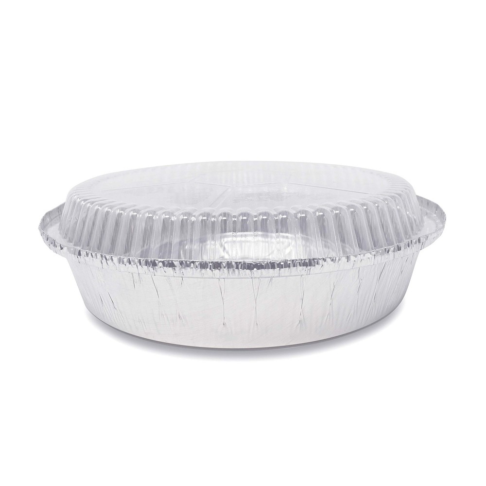 Fig & Leaf (40 Pack) 6 inches (diameter) x 1.7 (height), Transparent