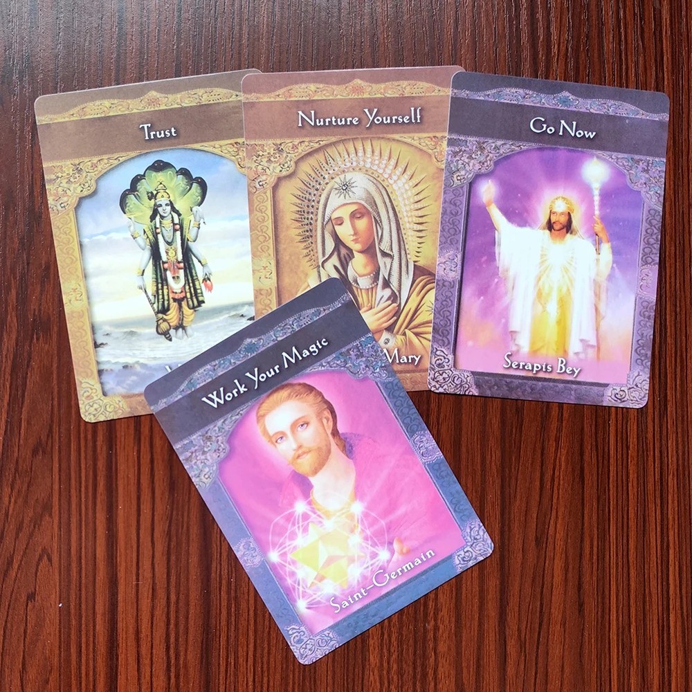 Ascended Masters Mini Oracle Card Deck with Digital Guidebook 3"x4"