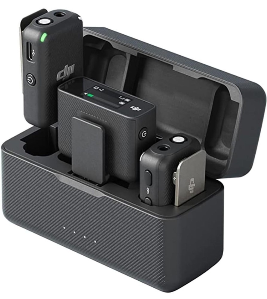 DJI Wireless Microphone System with Charging Case and Full-