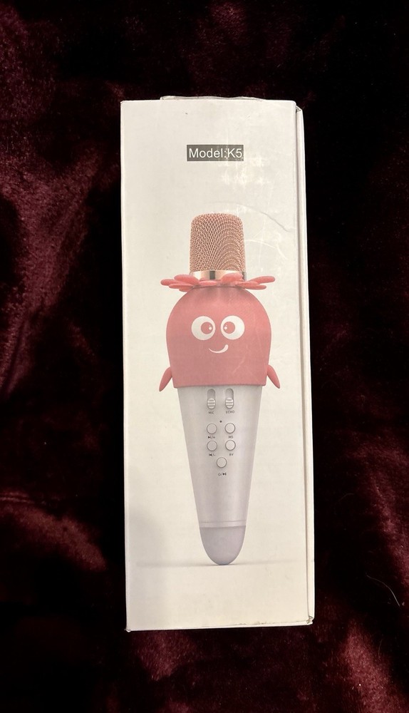 Pink Karaoke Microphone Handheld Mic