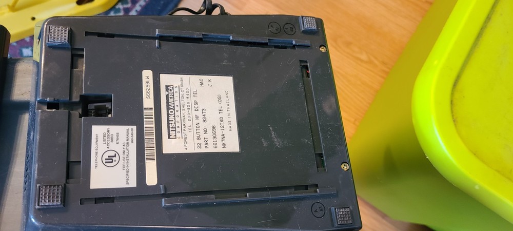 5 Nitsuko 22 Button HF Display Telephone Model 82473 Untested