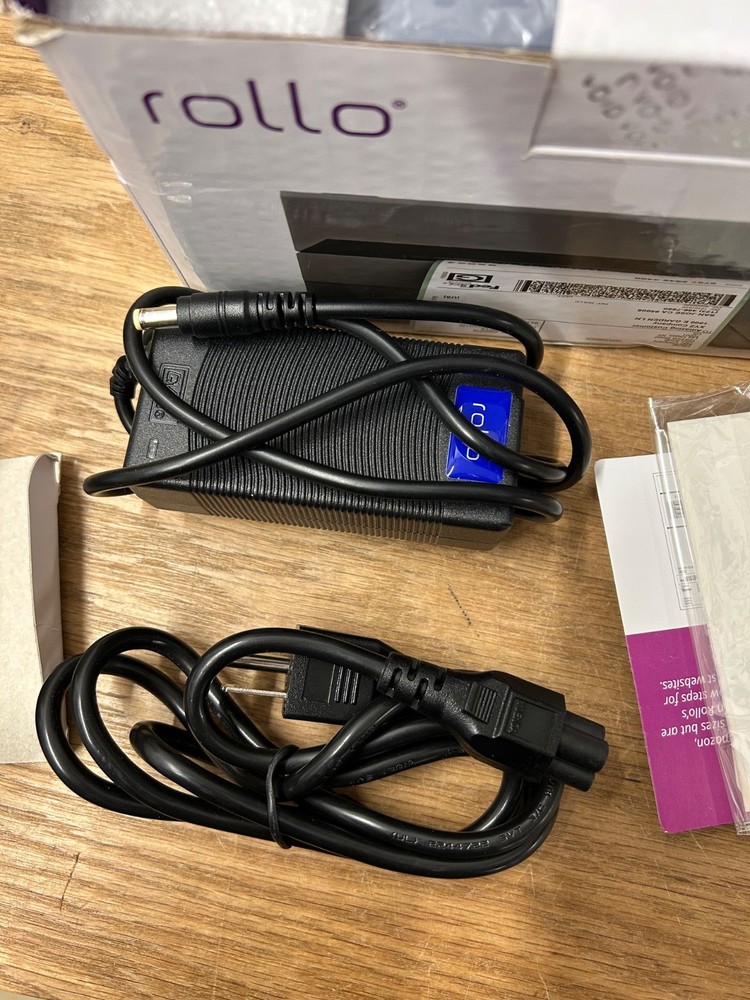OPEN BOX Rollo Label Printer X1038 Gray with Power USB Cables Plus Labels Bundle