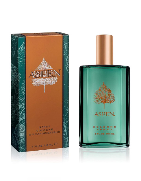 Aspen Cologne Spray, Vegan Formula, Cologne Spray, Woody Spicy Scent, 118 ml 4oz