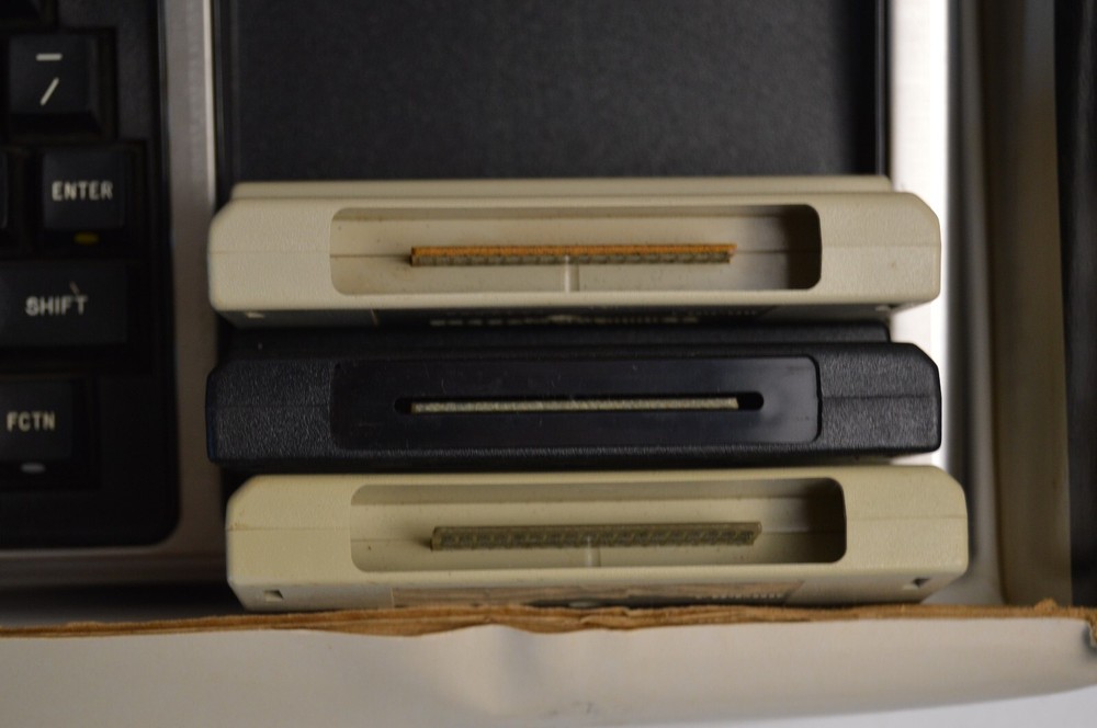 Vintage Texas Instruments Home Computer TI-99/4A Powers On +Games