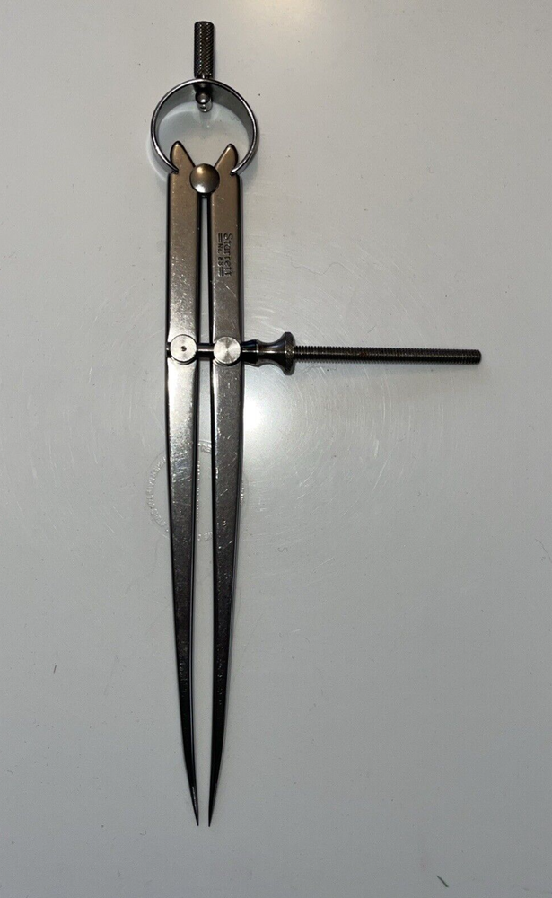 Starrett 83 Yankee Spring-Type Dividers Solid Nut leg 8.5"