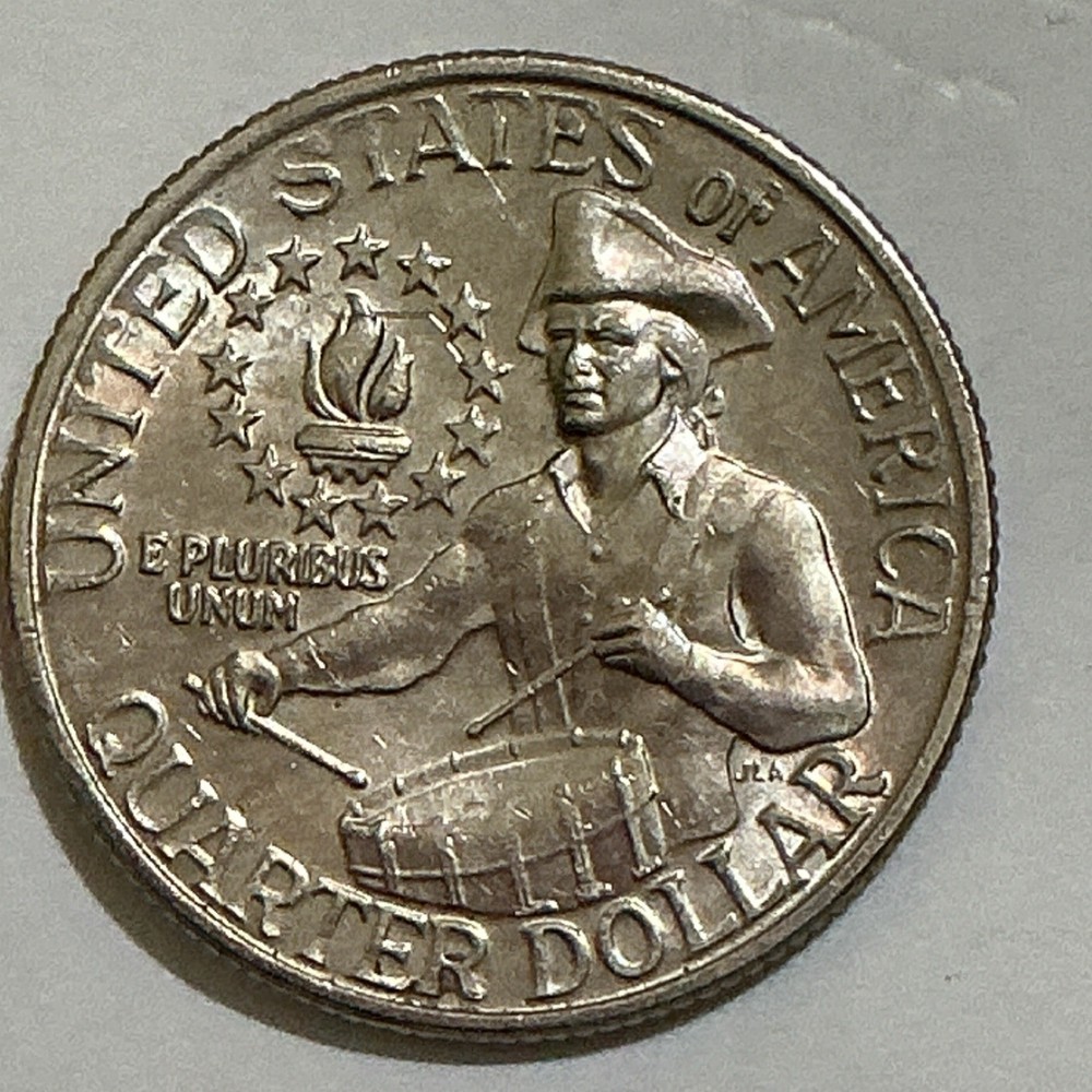 1976 Washington Quarter 25C Bicentennial Colonial Drummer Reverse