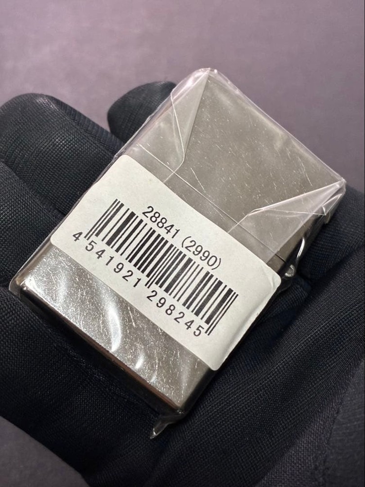 Zippo Jim Beam Since 1795 Silver Dust One Sided Processing Lighter Regular Japan