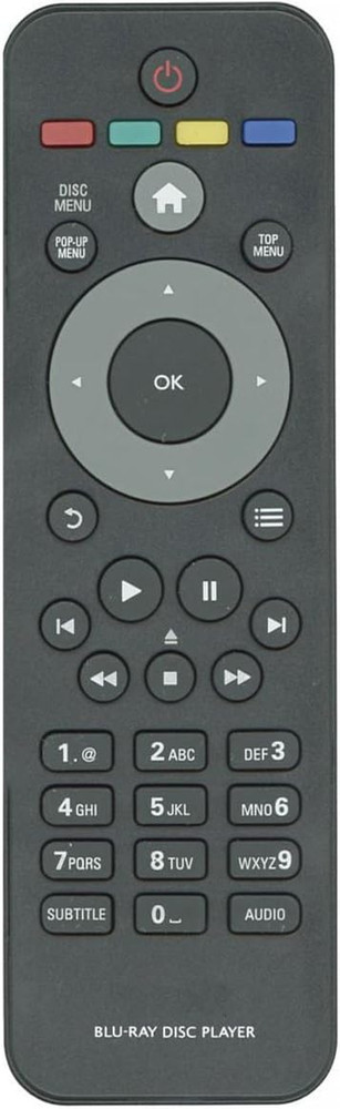 Blu-Ray DVD Remote for All Philips Blue-Ray DVD Philips BDP3406
