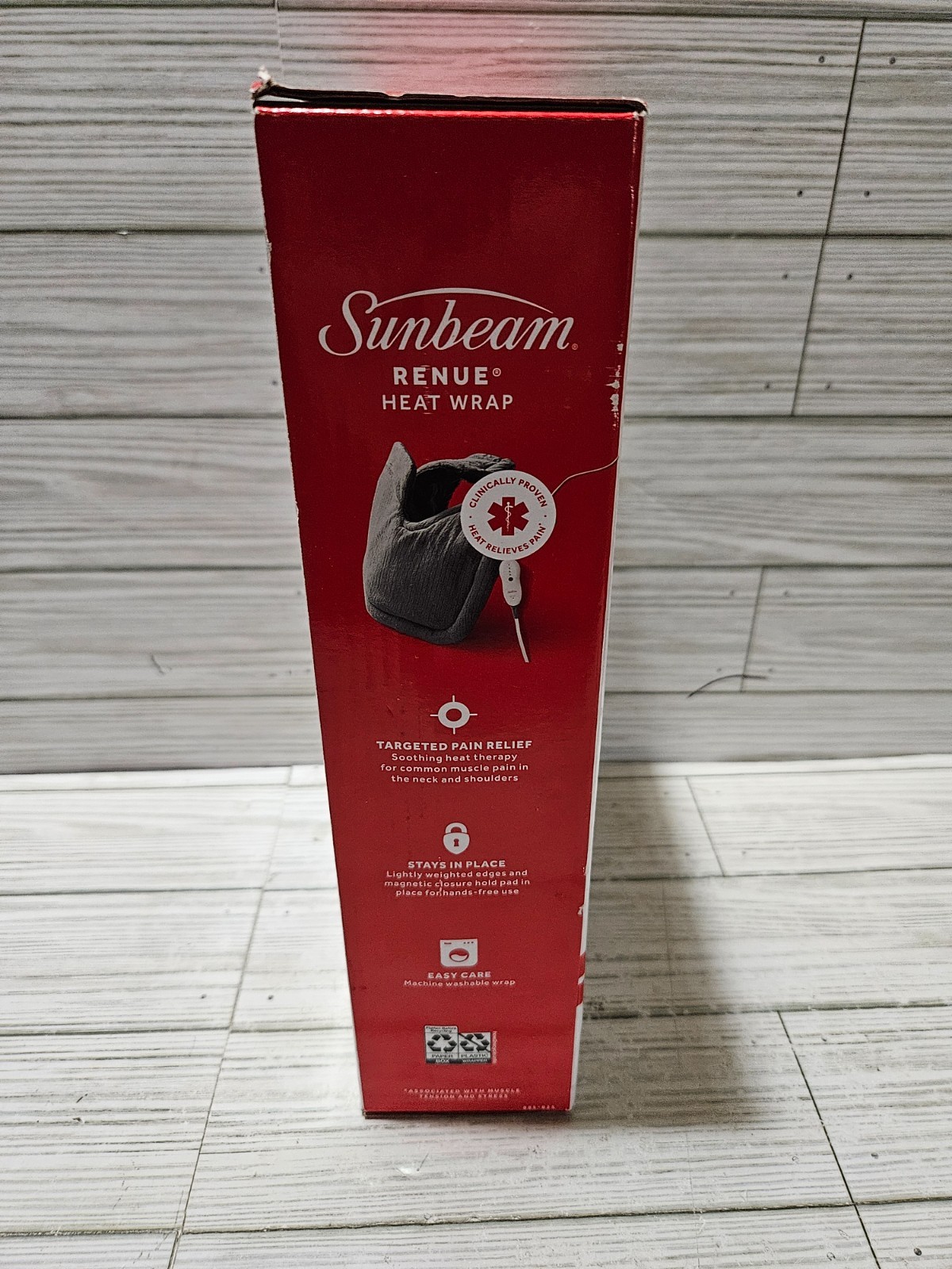 Sunbeam Renue Heat Wrap for Neck & Shoulders 4 Heat Settings 22" x 14"