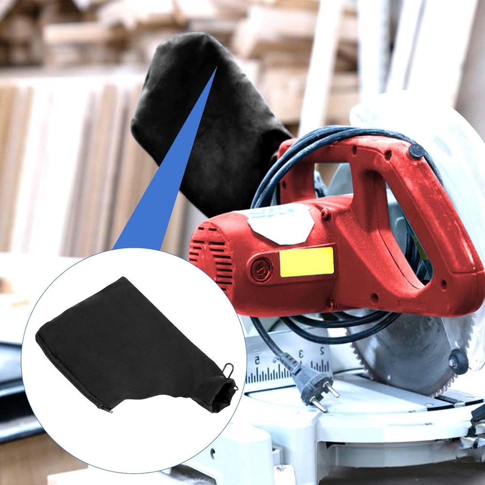 2 Pcs Black Dust Collection Bag for Miter Saw Table Medium,