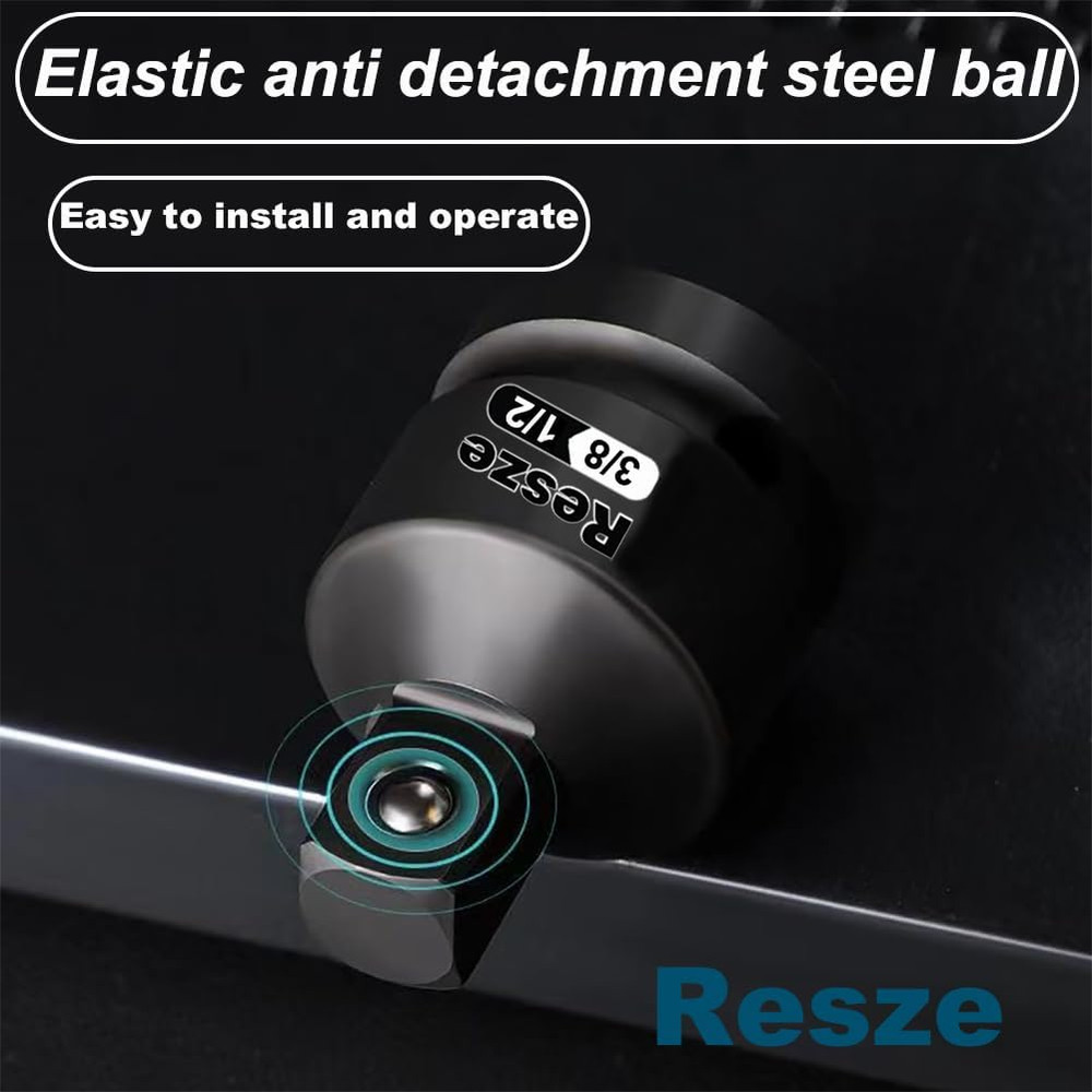 2PCS Impact Socket Adapter and Reducer Set 3/4" To 1/2" & 1/2" To 3/4" Socket