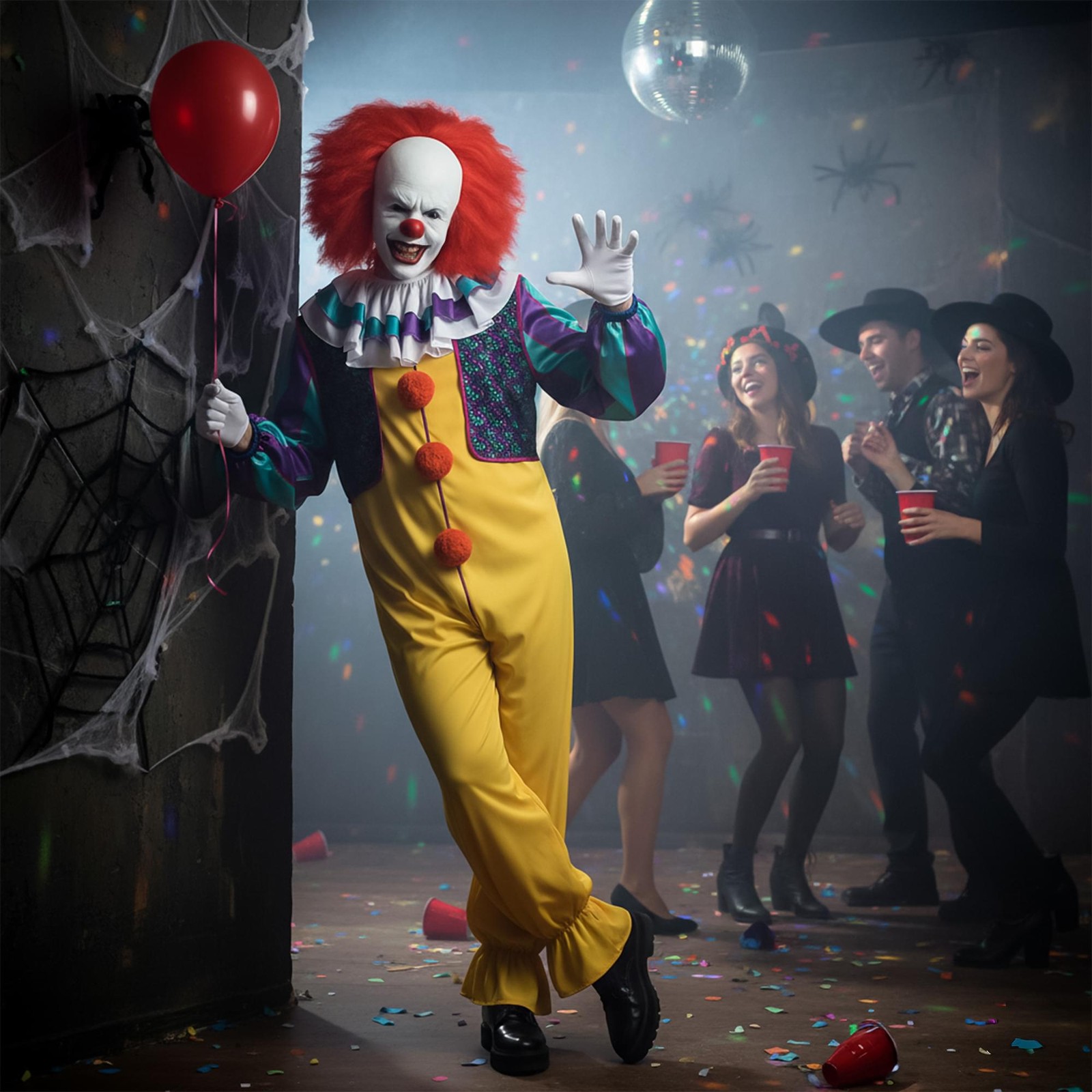 It 1990 Pennywise Mens Adult Costume Large