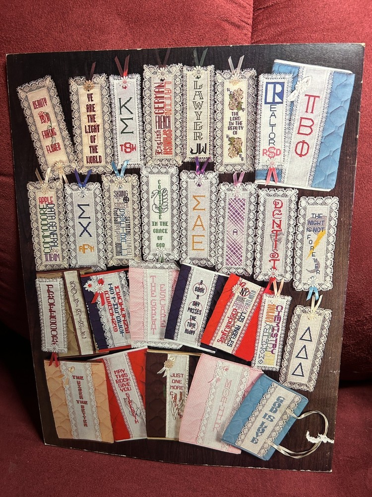 Various BOOKMARK AND MINI-PULLS cross stitch pattern leaflets U-PICK/your choice