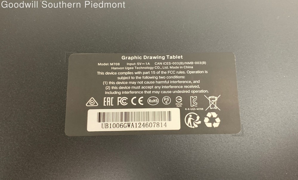 Ugee M708 Graphics Tablet Drawing Tablet with Stylus Bundle - Tested