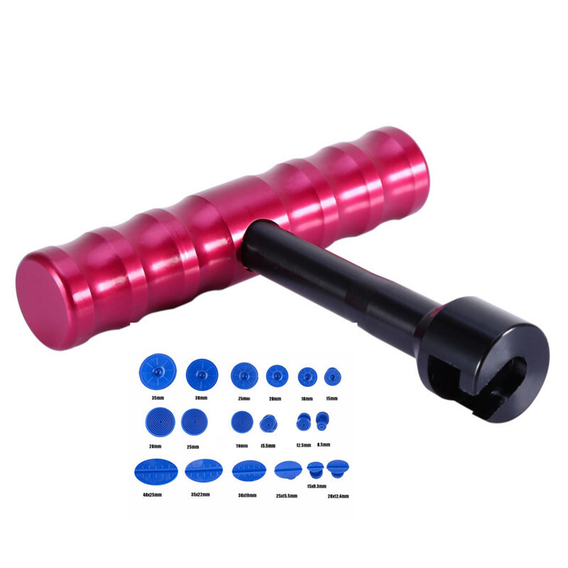 Car Boby Dent Repair 18 Tab Suction Cup Removal Slide Pulling Puller Hammer Tool