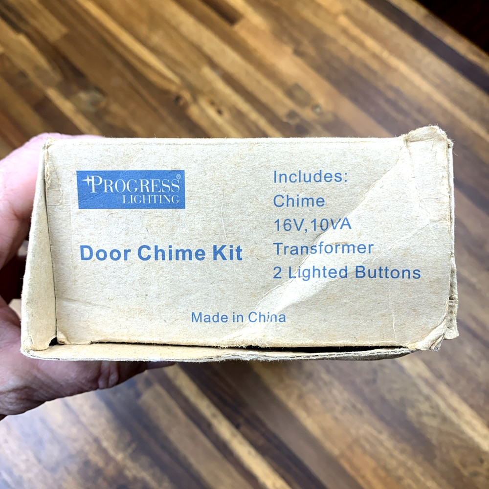 PROGRESS LIGHTING 1-Chime Doorbell Set with Transformer 2 Buttons PC00130