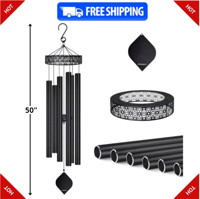 Extra Large Wind Chimes for Outside Deep Tone, 50" WindChimes Outdoors Unique...