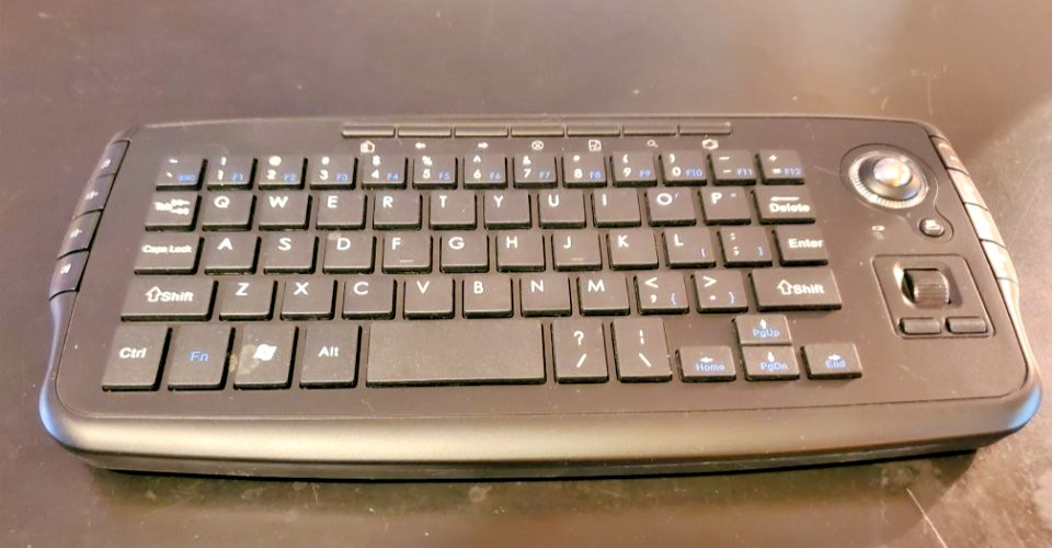 2.4GHz Wireless Mini Keyboard with Trackball for PC, Mac, Android TV Box