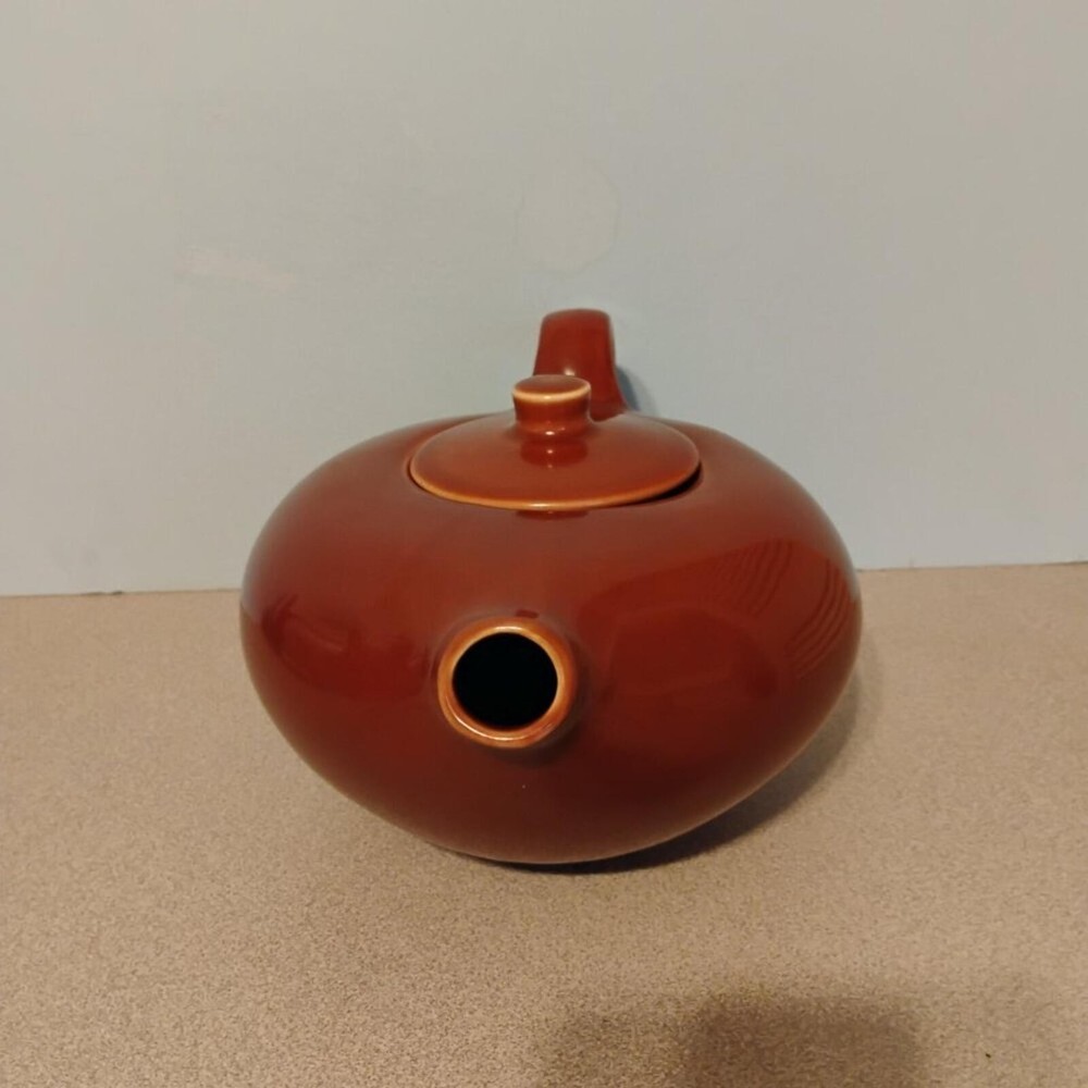 Russel Wright Oneida Vintage Bean Brown Tea Pot MCM