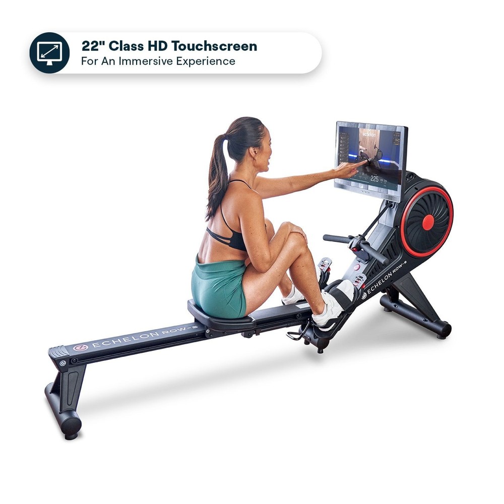 Echelon Row-S Indoor Rowing Machine with Rotating HD Touchscreen