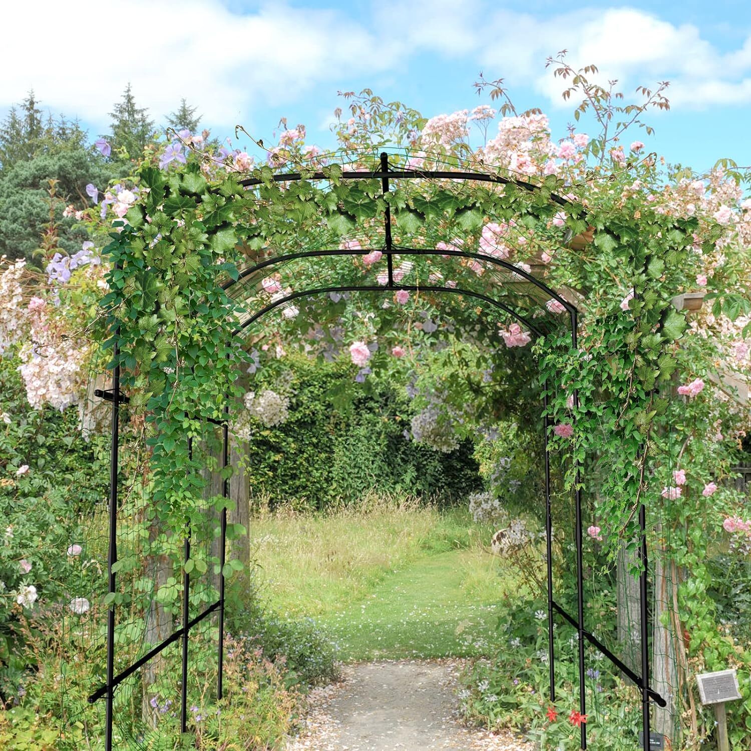 Garden Arch Trellis for Climbing Plants Plant Garden Archway Arch Tunnel Trellis