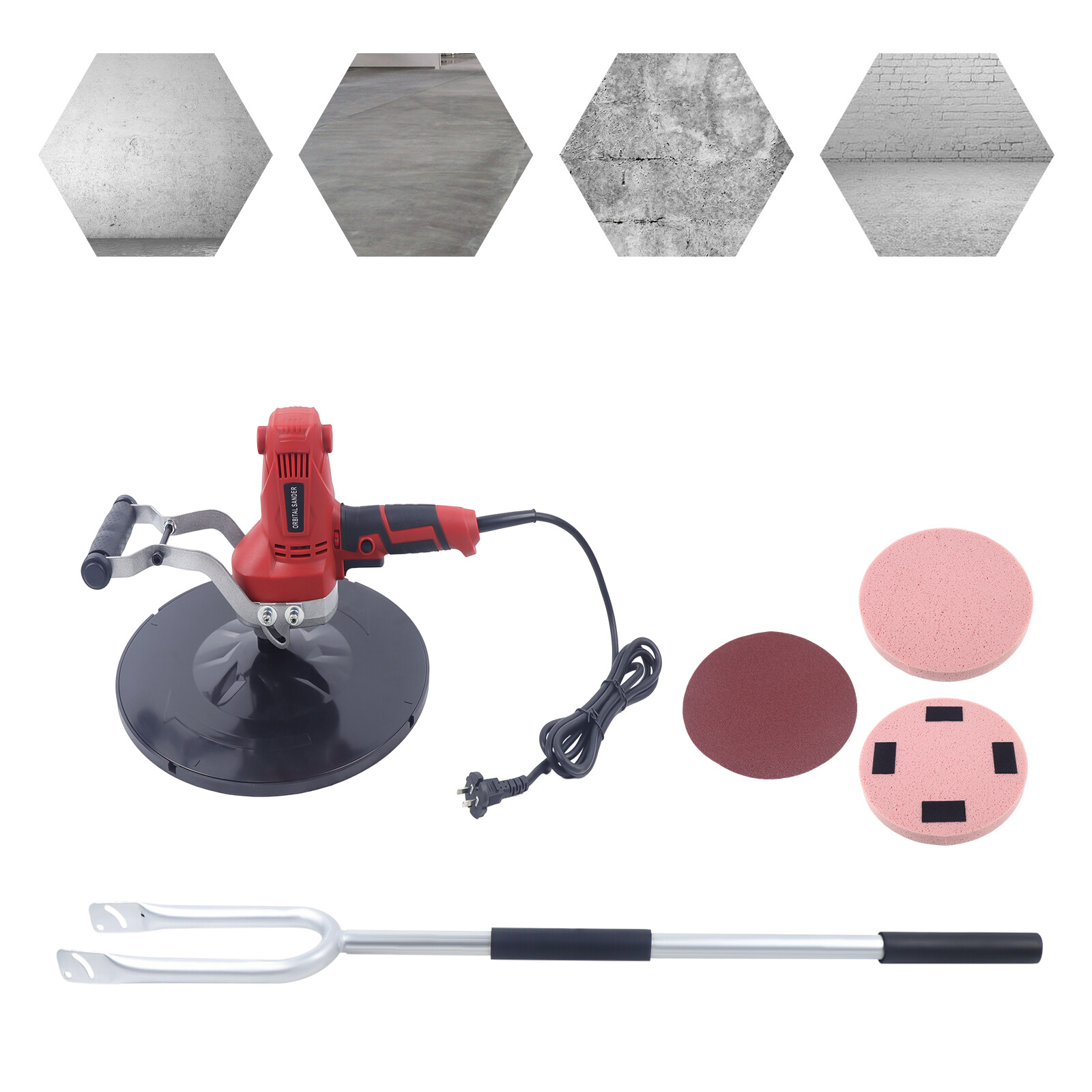 Concrete Trowel Wall Plaster Machine Cement Mortar Smoothing Handheld Tool