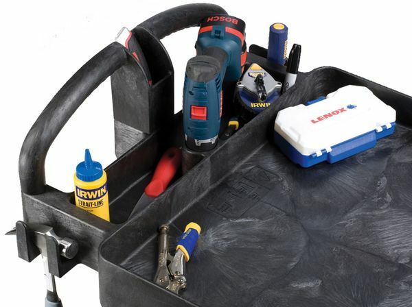 Rubbermaid Fg452088bla Plastic Utility Cart With Deep Lipped Plastic Shelves,