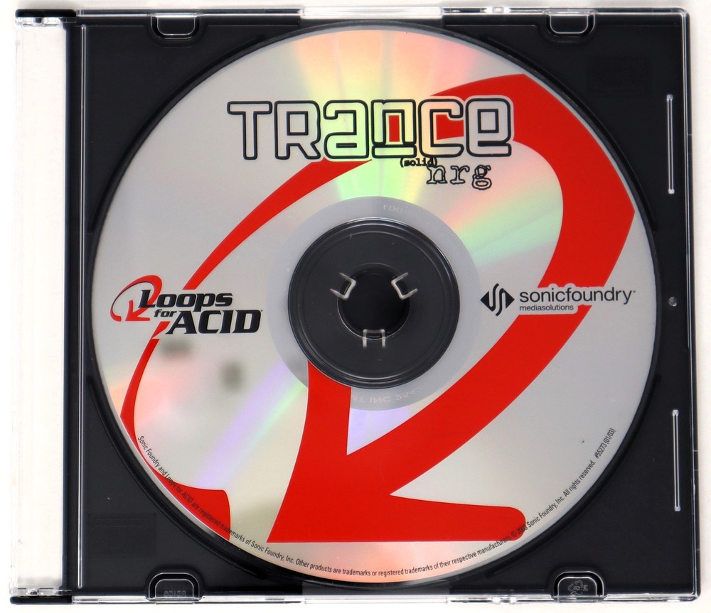 Sonic Foundry Trance NRG Loops For Acid Sample Library/Sound Library/Sampling CD