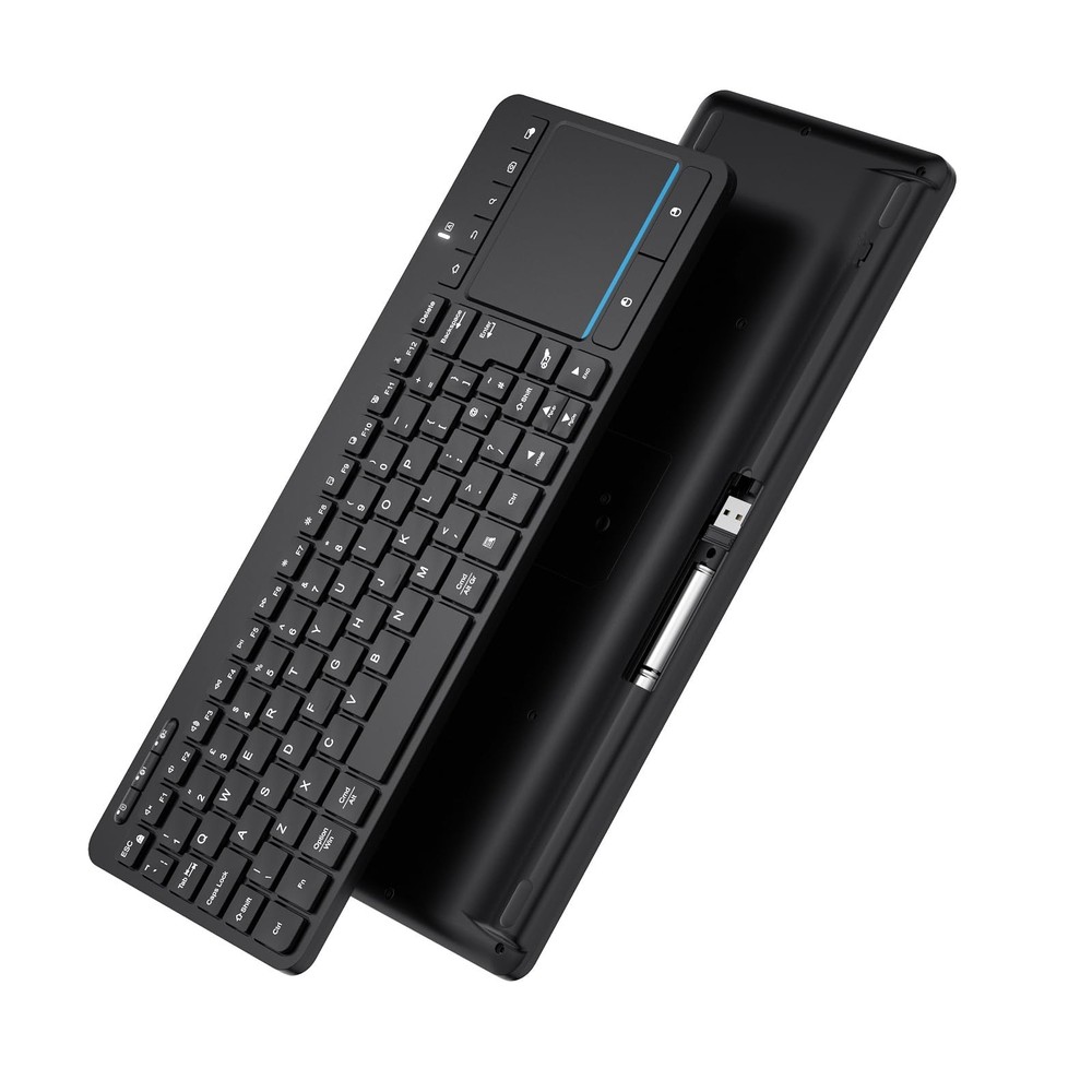 Multi-Device Wireless Bluetooth Keyboard with Touchpad-Wireless Keyboard with...