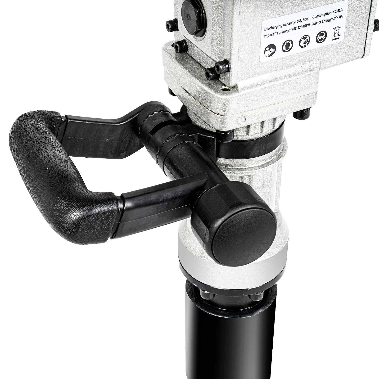 2 Stroke Gas Powered T Post Driver Fence Pile Driver Push Pile Hammer Kit 32.7cc