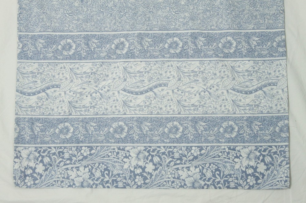 Vintage Blue White Flower Pattern Pillow Case