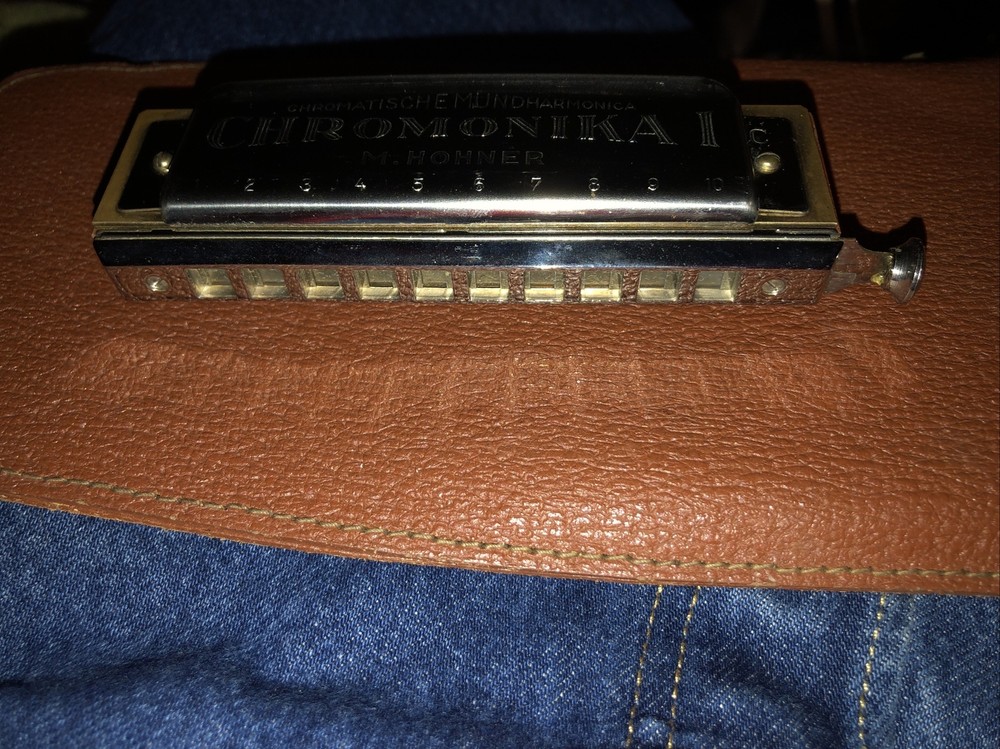 Vintage Hohner Chromonica Chromatic Harmonica 260 C With Original Case
