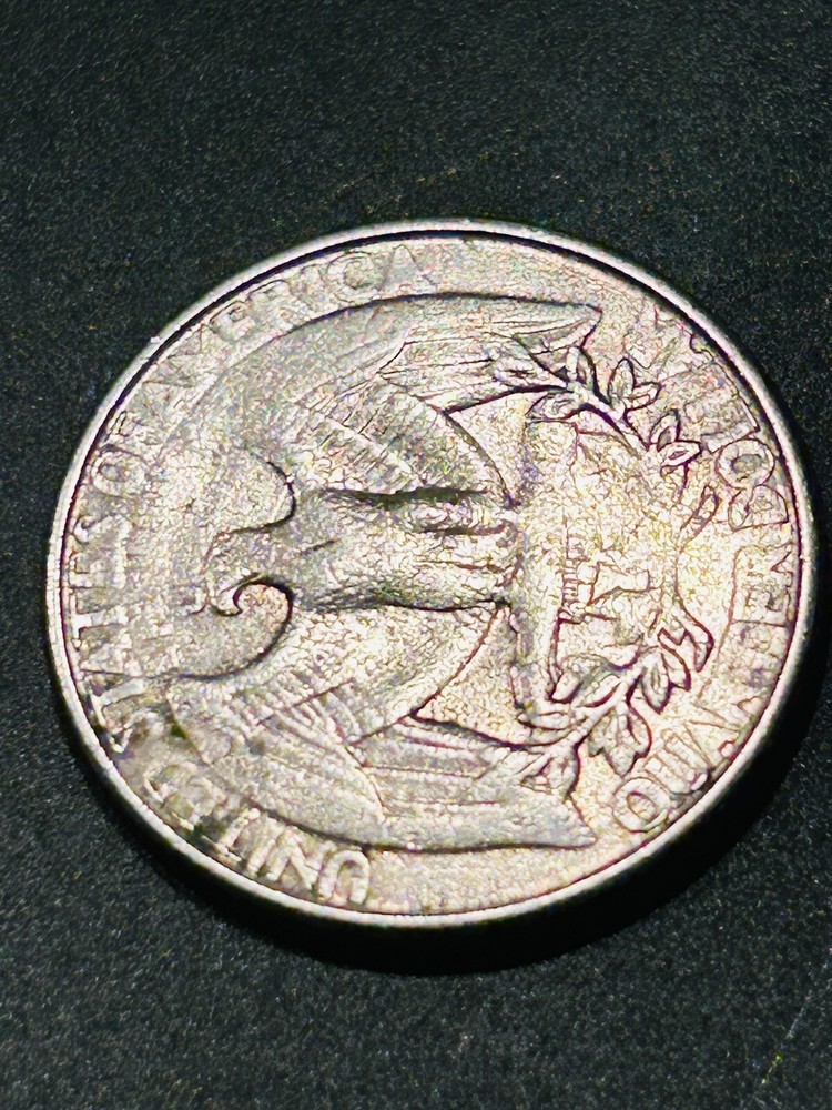 1994 Washington Quarter Massive Struck Through Grease Error Obverse and Reverse