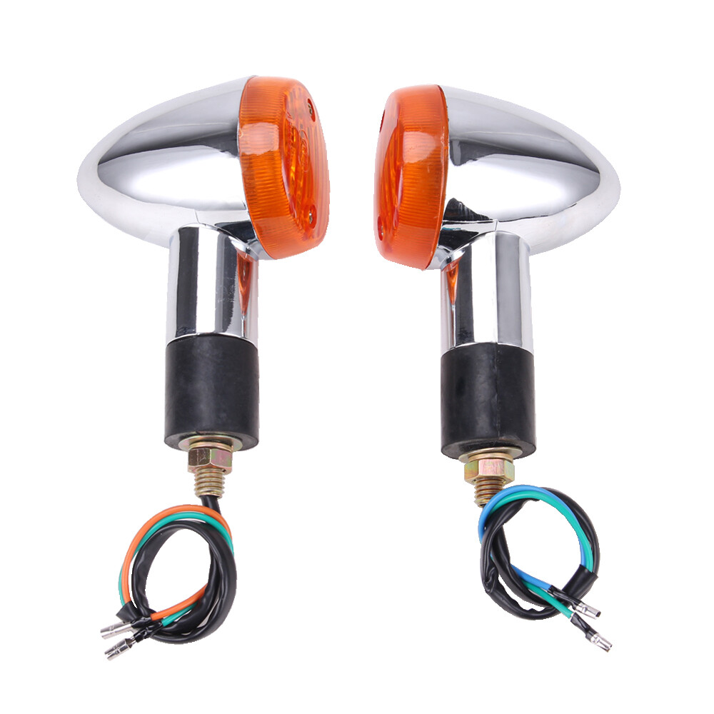 Amber Turn Signals Blinker For Honda Shadow VT750/1100/VTX 1300 1800 GL Valkyrie