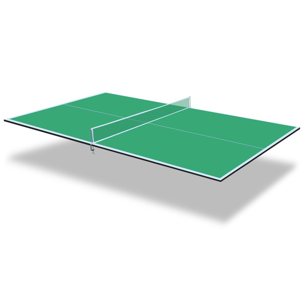 Foldable Ping Pong Table Top for Indoor Games 8.5ft Green Conversion Surface
