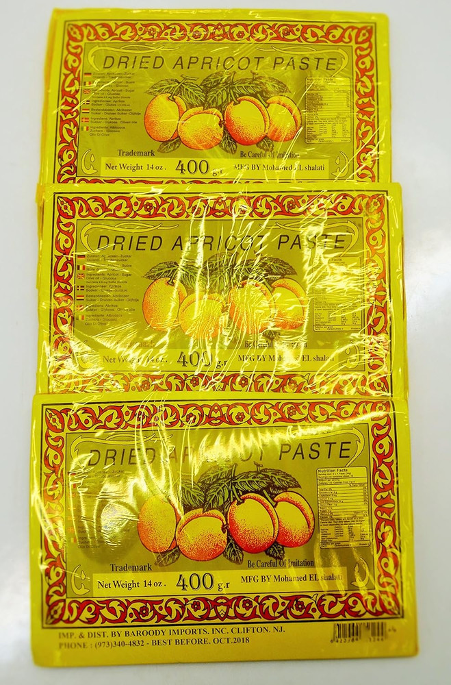 Dried Apricot Fruit Paste Sheet 3 Pack