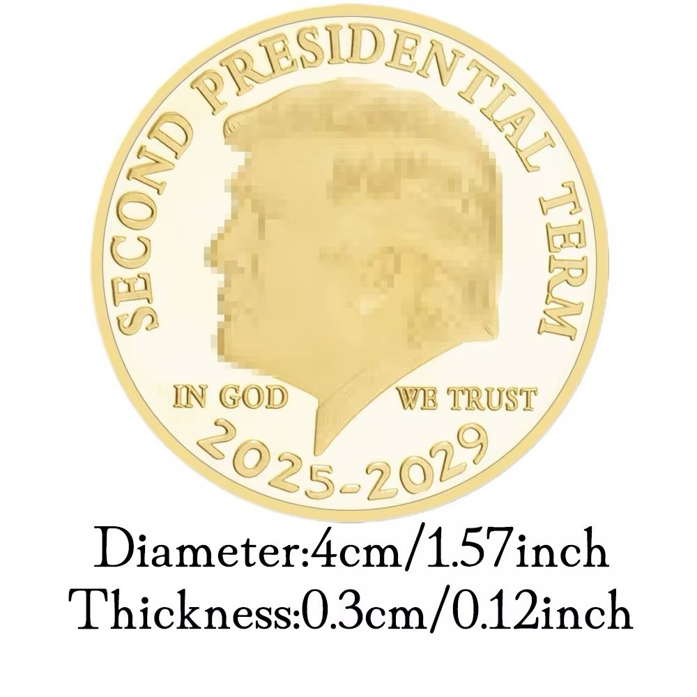 🦅 2025 - 2029 🇺🇸 Donald Trump Challenge Commemorative Coin 🪙 45/47 2nd Term!