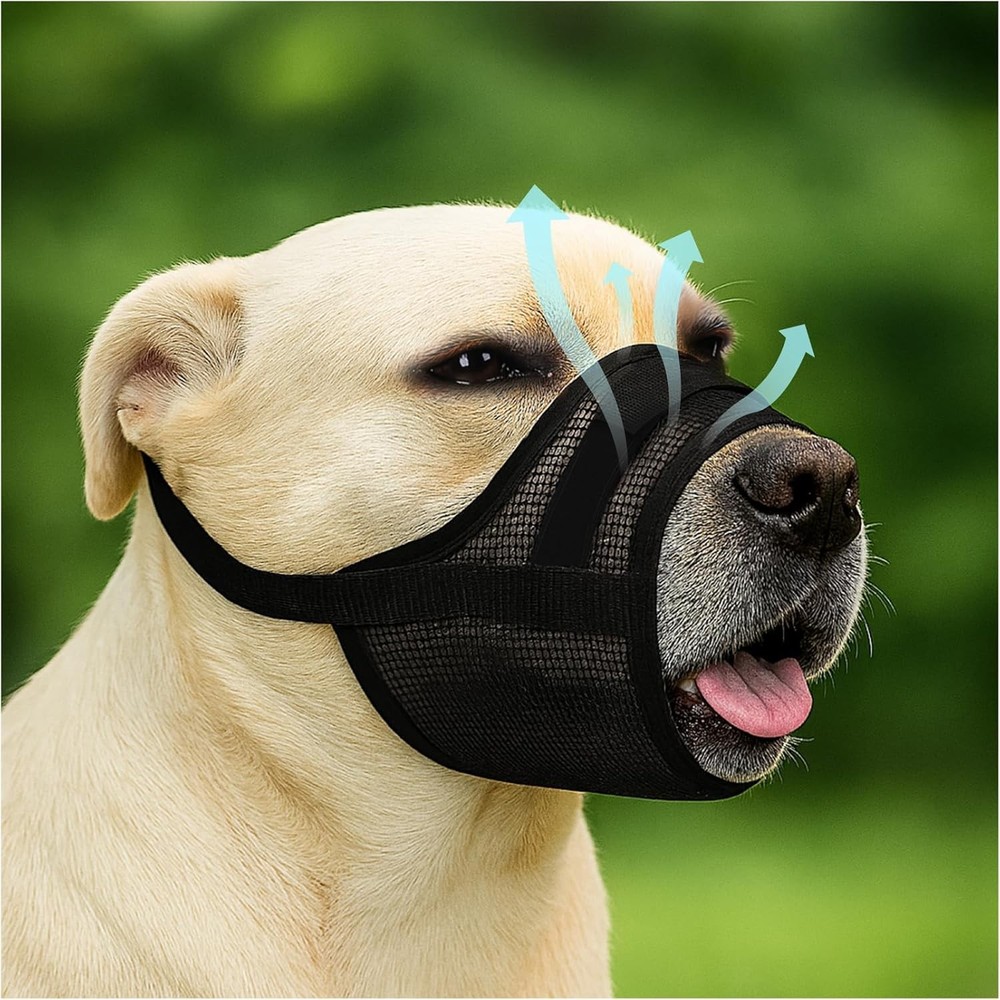 Dog Muzzle Small Dogs – Soft Air Mesh Small Dog Muzzle Breathable Muzzles to