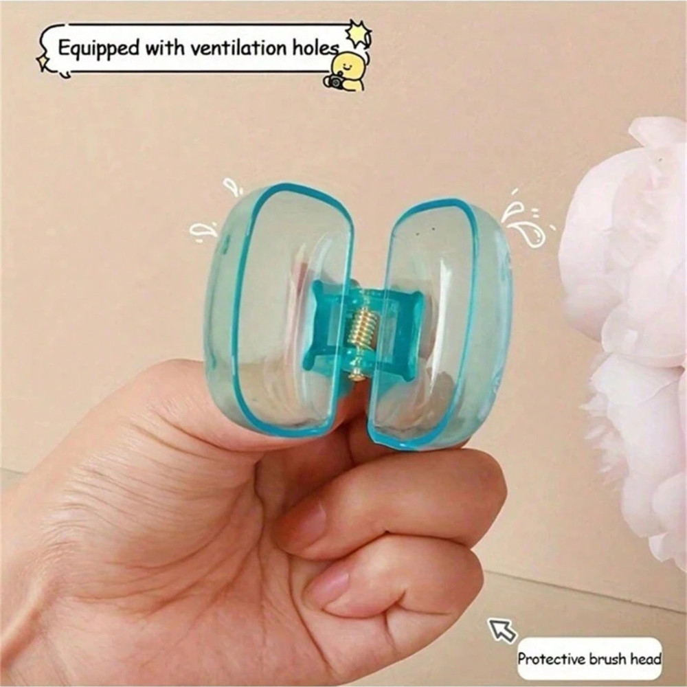 Toothbrush Head Covers Portable Protective Case Dustproof Toothbrush Head Clips
