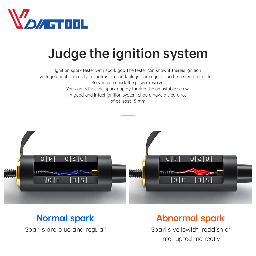 Vdiagtool Auto Spark Plug Tester High Energy Ignition Coil Engine Use Friendly