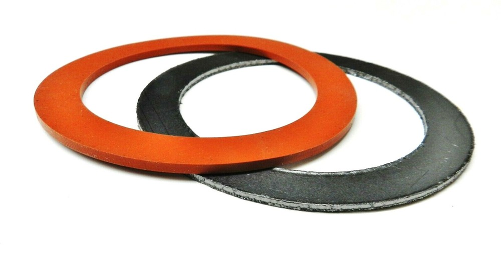 3" Gaskets Silicone Rubber & Graphite Set for Vacuum Casting Perforated Flasks