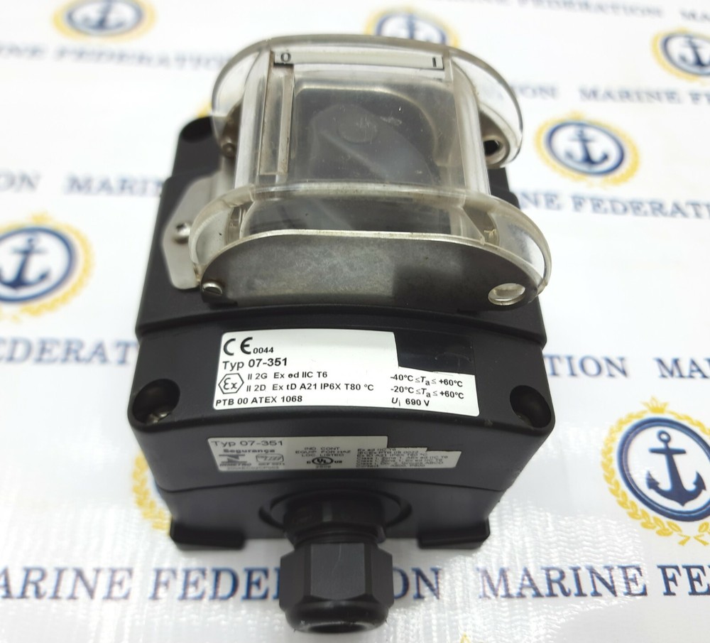 Inmetro Bartec 07-351 07-3511-10S92 2 Position Selector Latching Control Switch