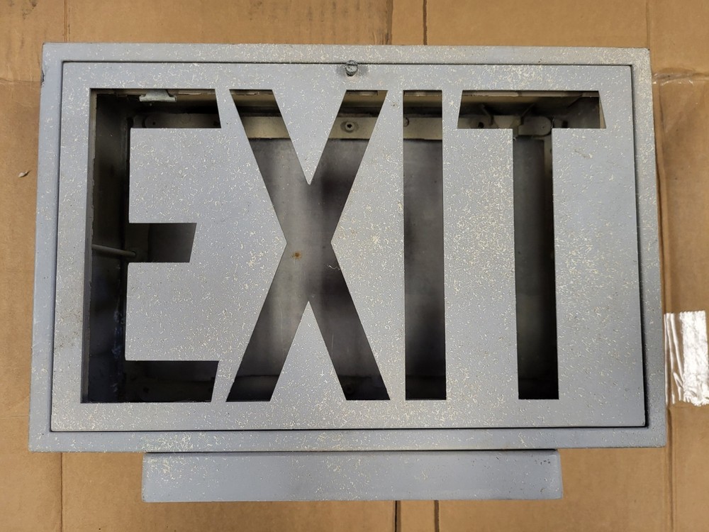 Exit Sign Light Fixture Metal Housing