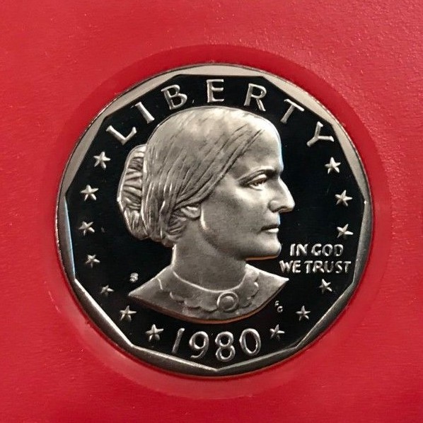 1980 S Susan B Anthony Dollar VERY NICE  PROOF from PROOF Set