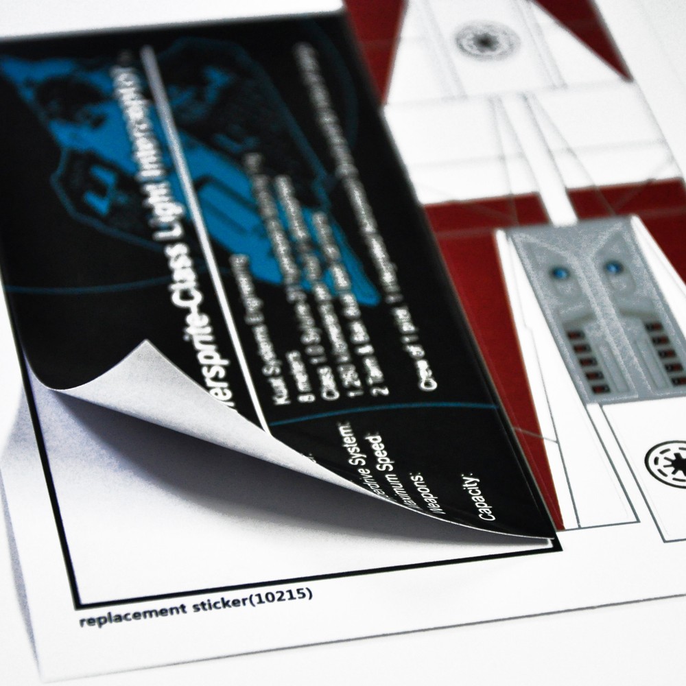 Replacement sticker for set 10215 Precut sticker