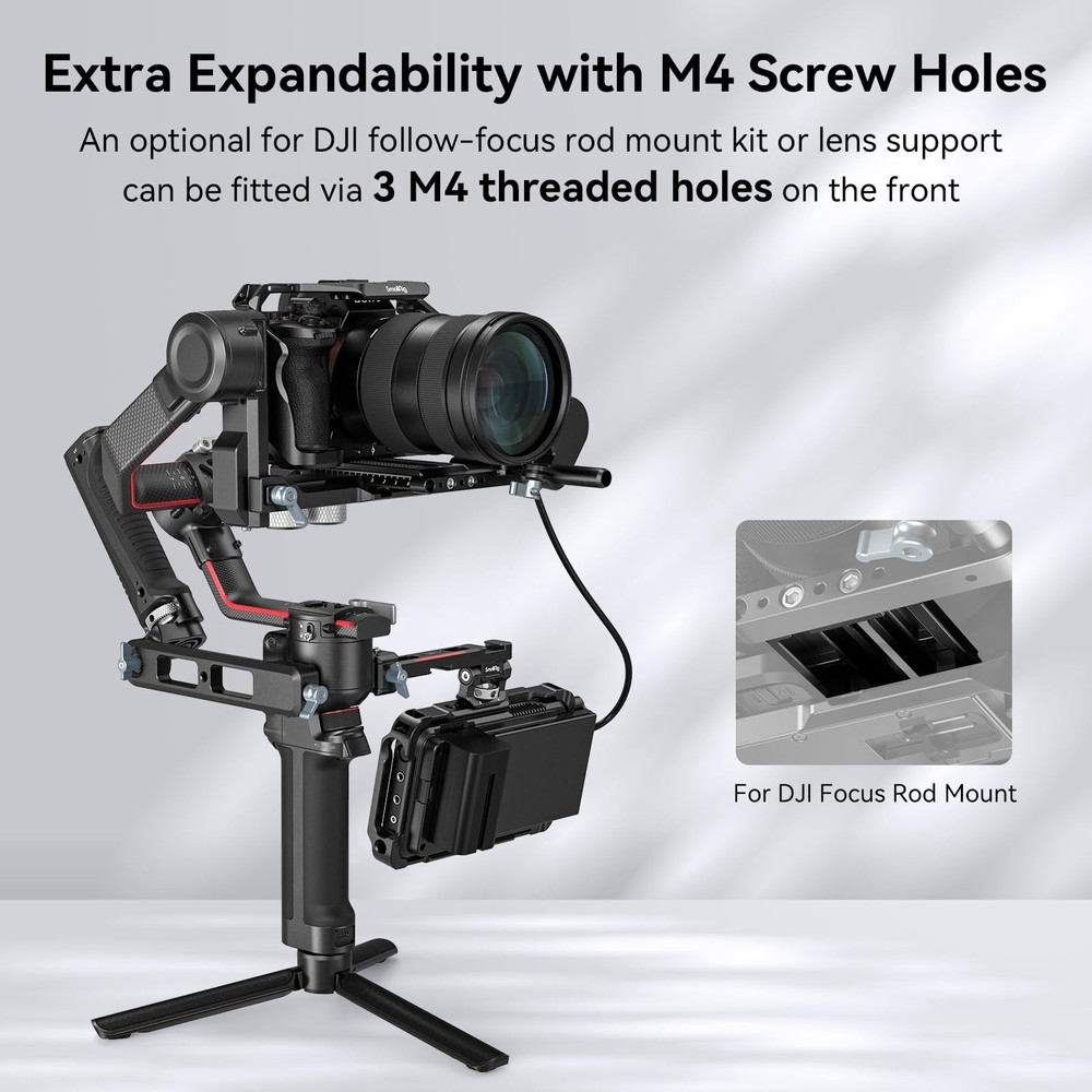SmallRig 5" Quick Release Plate for Manfrotto-Type Designed DJI RS White