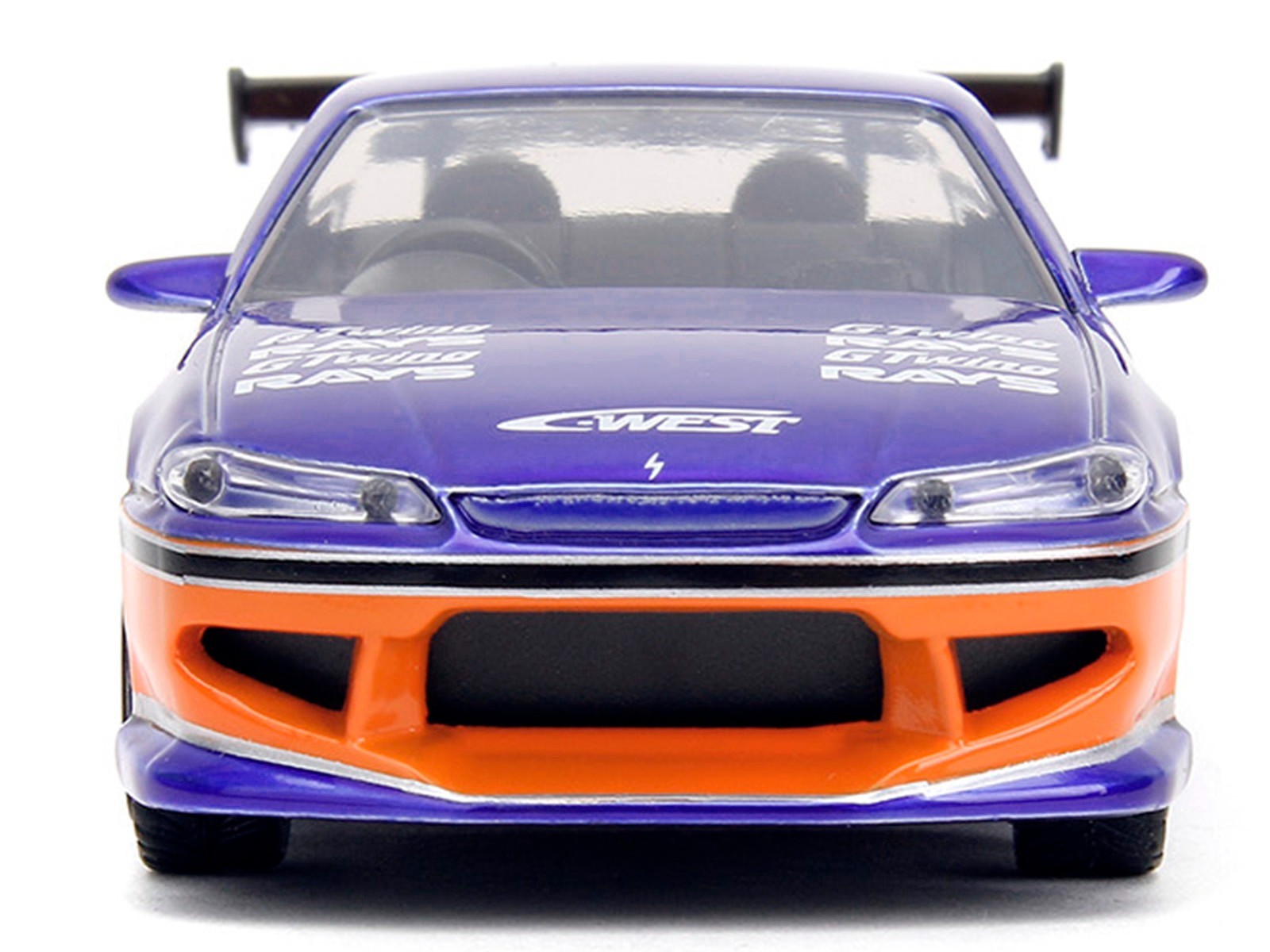 2001 NISSAN SILVIA S15 RHD BLUE "FAST & FURIOUS" 1/32 DIECAST CAR BY JADA 34446