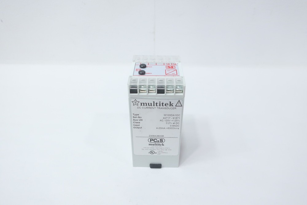 Multitek M100DA1OC Dc Current Transducer 600ohm 0-8v-dc